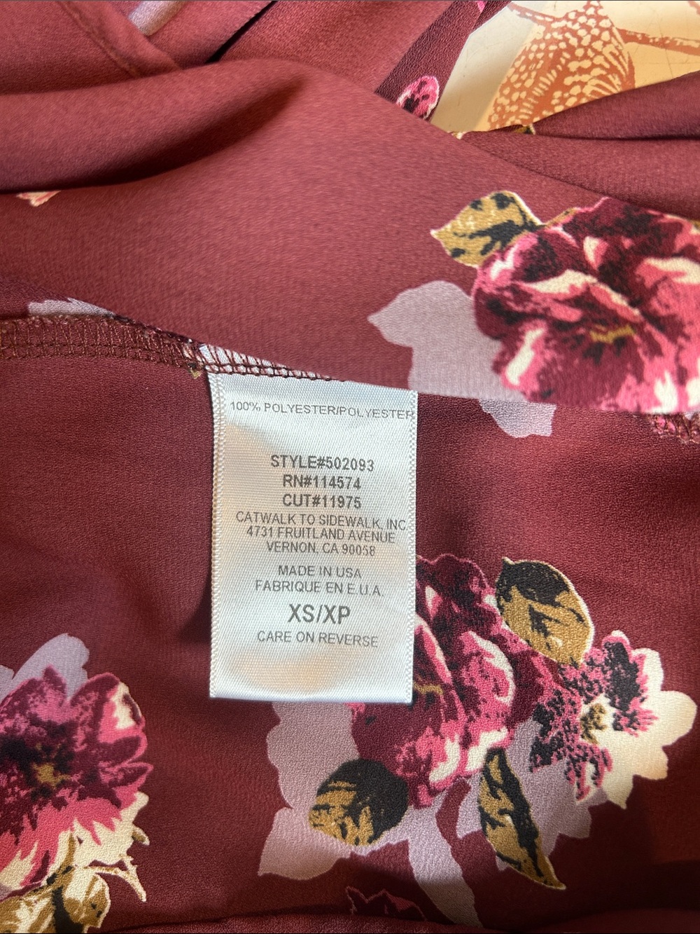 🌸3 FOR $20🌸 Pleione Mauve Floral V-Neck Blouse - Picture 6 of 7